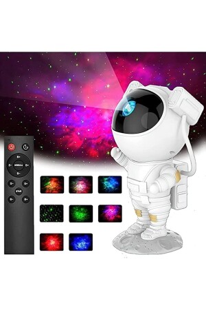 Astronot Galaksi Projektör Çocuk Odası Için Gece Lambası bak87487484878748 - 1