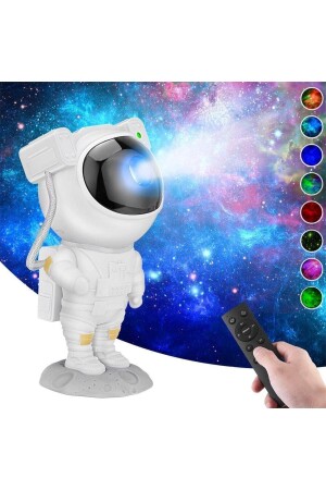 Astronot Led Galaxy Projektör Lambası Yıldızlı Gökyüzü Gece Lambası fb31323 - 7