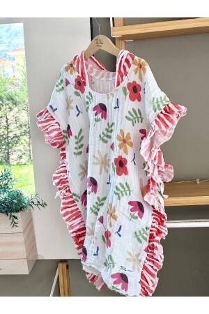 (منز) - حديقة الزهور (موسلين بونشو) - Asu Baby&Kids