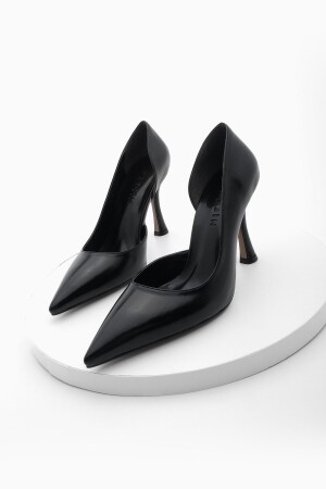 Asymmetrische Stiletto-Schuhe mit spitzer Zehenpartie und Absatz für Damen Zella schwarz - 1