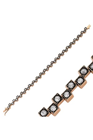 Asymmetrisches Diamant-Waterway-Armband - 2