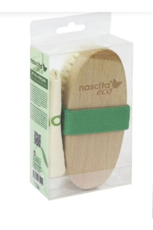 At kılı fırçası selülit fırçası Nastica Eco 12 Yeşil - 1