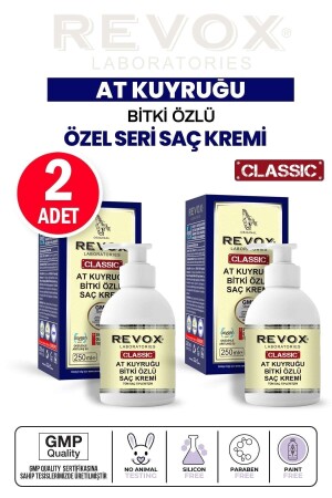 At Kuyruğu Bitki Özlü Saç Kremi Yumuşak Ve Kolay Taranan Saçlar Için - 2'li Set - 250 ml 250 ml RSK250ST - 1