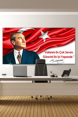 Atatürk Makam Panosu Tablosu Kanvas Tablo N348A - Nazenin Design