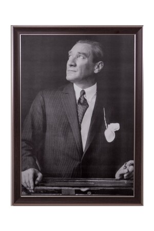 رسم مصورة من الموقع التابع لـ MNZ-Ataturk رسم مصورة في إطار بني 55x75cm 152 - BELLARTE