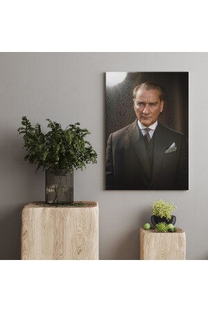 Atatürk Tablo Ev Ofis Dekoratif Kanvas Tablo - Koldemir