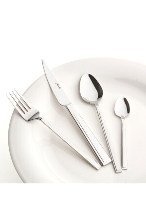 Athena 6 Kişilik 24 Parça Tatlı Çatal Kaşık Bıçak Takımı 500.01.01.8144 - Jumbo
