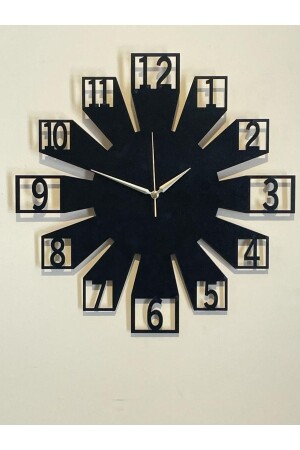 ساعة جدارية ديكورative MNZ-Black - Ümra Lazer