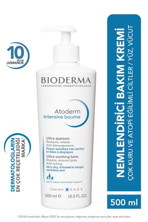 Atoderm Intensive Balm Çok Kuru Atopi Eğilimli Cilt Nemlendirici Onarıcı Krem Yetişkin- Çocuk 500 ml - 2