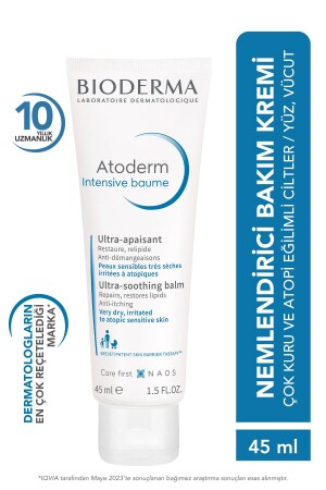 Atoderm Intensive Balm Reisegröße, feuchtigkeitsspendende und reparierende Creme für zu Atopie neigende Haut, 45 ml - 2