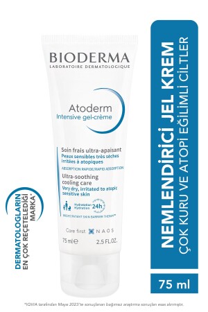 Atoderm Intensive Gel-Creme, sehr trockene, zu Atopie neigende Haut, beruhigende Gel-Creme, Niacinamid, 75 ml, 02656 - 1