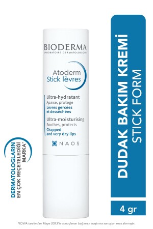 Atoderm Lip Stick Besleyici, E Vitamini ve Shea Yağı İçeren Nemlendirici Dudak Bakım Kremi 4 gr 3401399372346 - 2