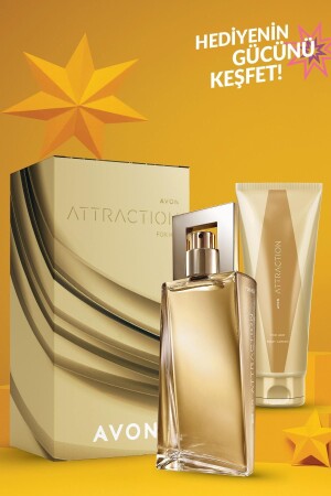 Attraction Kadın Parfüm Edp 50 Ml. Ve Vücut Losyonu 125 Ml. Hediye Paketi - 1