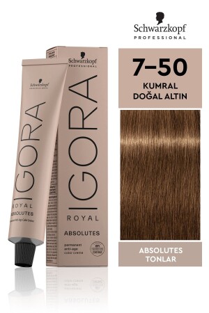 Auburn Natural Gold Haarfärbemittel Royal Absolutes 7-50 4045787282498 - 1