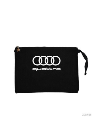 Audi Quattro Schwarze Clutch-gefütterte Geldbörse/Handtasche - 1