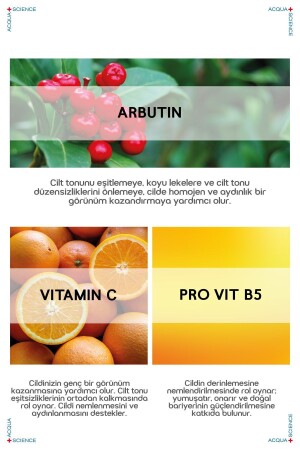 Aufhellendes, den Hautton ausgleichendes Anti-Makel-Serum mit Vitamin C, 30 ml (ARBUTİN ASCORBİC) - 6