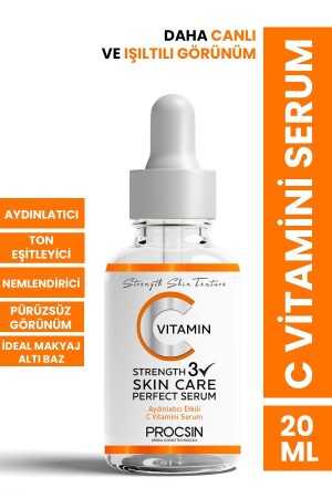 Aufhellendes und tonisausgleichendes Pflegeserum mit Vitamin C, 20 ml - 2