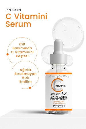 Aufhellendes und tonisausgleichendes Pflegeserum mit Vitamin C, 20 ml - 3