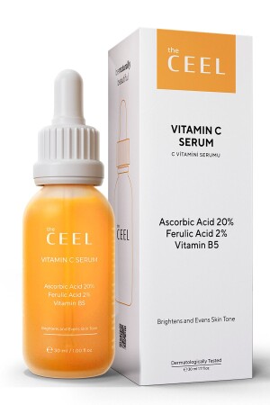 Aufhellendes Vitamin-C-Serum gegen Hautunreinheiten, Glutathion, Ferulasäure, 20 % Ascorbinsäure, 30 ml - 3