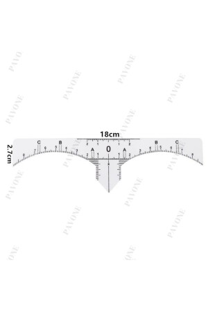 Aufkleber-Augenbrauen-Messlineal für Permanent-Make-up-Microblading-Verfahren - 5