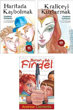 Aufkleber-Geschenk – Sein Name ist Findel – Saving the Queen Lost on the Map 3 Stück Andrew Clements orkide9789756227992 - 2