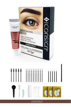 ® Augenbrauen- und Wimpernfärbeset (30 ml) – Kastanie (Kastanie) - 2