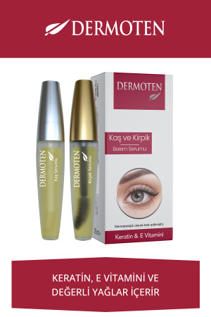 Augenbrauen- und Wimpernpflegeserum – Keratin – mit Vitamin E und natürlichem Öl, 20 ml - 1