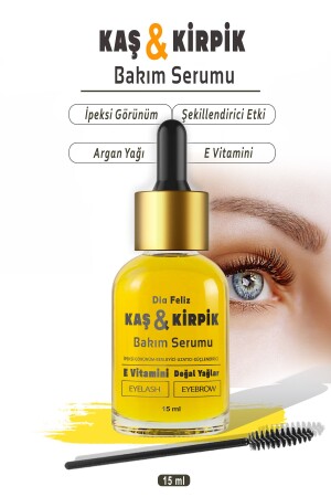 Augenbrauen- und Wimpernpflegeserum (Vitamin E – Arganöl – Rizinusöl – Mandelöl) 15 ml - 2