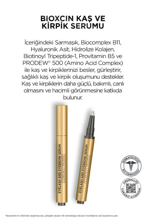 Augenbrauen-Wimpernserum – Kollagen, Hyaluronsäure, Rizinusöl, Keratinpeptide, B5, Biokomplex B11 - 9