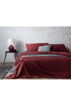 Auror? Silky Touch Super King Set Lenjerıe De Pat 260x220 Cm Claret Red TYC00592118882 - 2