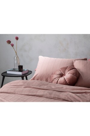 Auror? Silky Touch Double Person Set Lenjerıe De Pat 200x220 Cm Rose Color 10036867 - 3