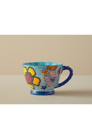 Aurora Seramik Kupa 400 Ml Mavi - English Home