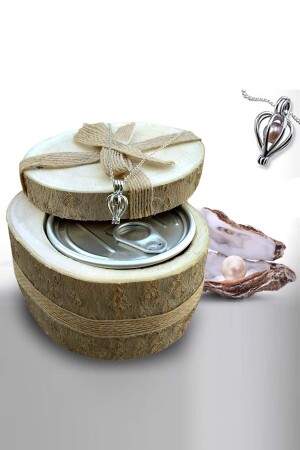 Austernperlen-Halskette, echte Perle, Geburtstagsgeschenk für Ihren Liebhaber, Schmuck aus der Auster BNDİNCİKOLYE001 - 1