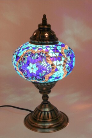 Authentische Mosaik-Tischlampe Nr. 2 (blau) Blue603 dop6456741igo - 3