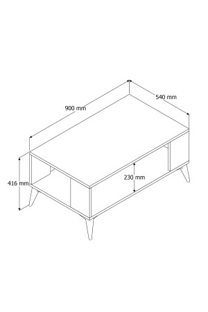 Authentischer Couchtisch 2060 - 5