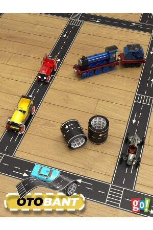 Autobahn-Lern- und Spaßband für den Straßenbau – Verkehrsband für Kinder – Straßenband-Spielband - 2