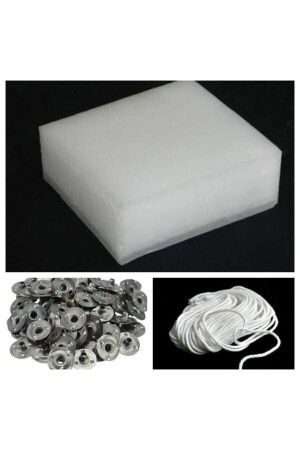 حزمة MNZ-منافع المبارحة 1 كجم- 5 مكت - 50 قطعة - مادة صنع الشموع - مجموعة هوايات - Otantik