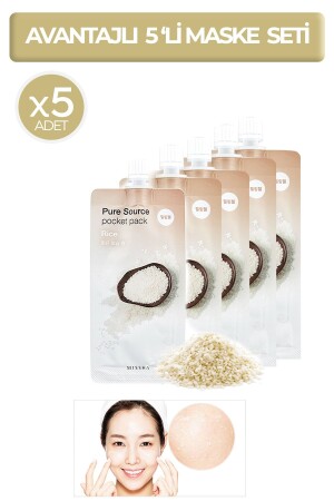 Avantajlı Ölü Derileri Arındıran,aydınlatıcı Pirinç Peeling Set 5x10mlpure Source Pocket Pack (rice) 6190 - 1