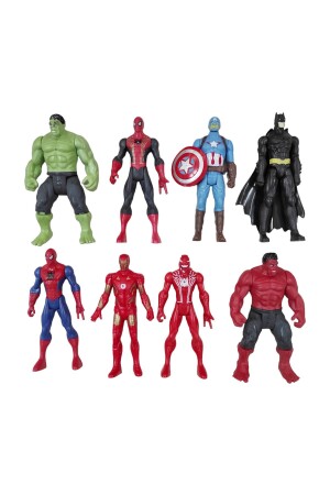 Avengers 8-teiliges Figurenspielzeug Spider-Man Hulk Captain America Batman Iron Man Venom - 1