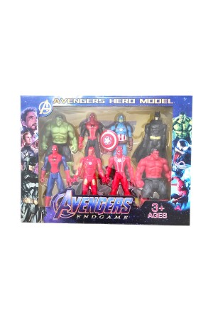 Avengers 8-teiliges Figurenspielzeug Spider-Man Hulk Captain America Batman Iron Man Venom - 3