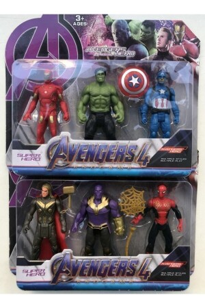 Avengers Süper Kahraman Aksesuarlı Figürler 6 lı - 1