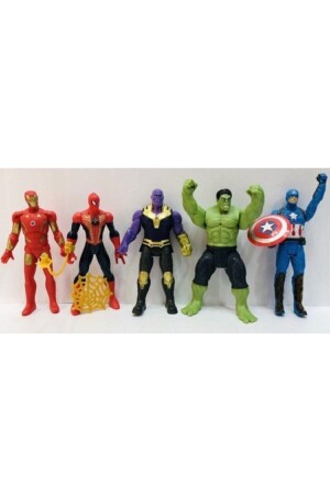 Avengers Thanos – Hulk – Captain America – Spider-Man – Iron-Man 5-teiliges Superhelden-Spielset PRA-5205229-7518 - 1