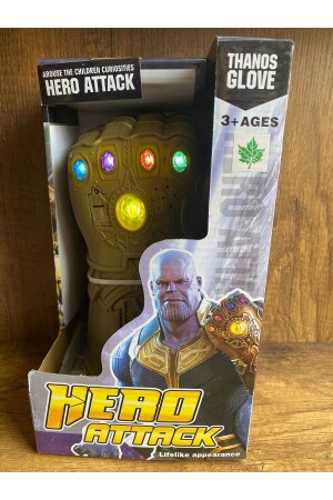 Avengers Thanos Spielzeug-Licht- und Sound-Handschuhe – THANOS-HANDSCHUHE mit Infinity-Gauntlet-Steinen können getragen werden - 1