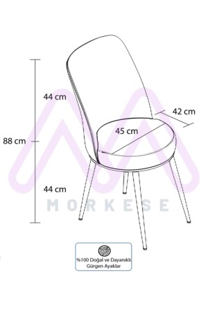 Averro-Serie Sümela ausziehbares Ess- und Küchentisch-Set mit 4 Stühlen – Creme Averro-3801 - 9