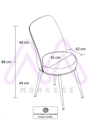 Averro-Serie Sümela ausziehbares Ess- und Küchentisch-Set mit 4 Stühlen – Creme Averro-3801 - 7