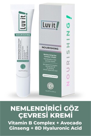 Avokado Içeren Yoğun Nemlendirici- Göz Altı Morluk Ve Şişlik Karşıtı Göz Çevresi Kremi 15ml - Luv It!