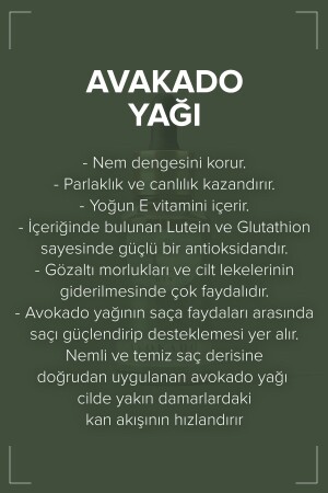 Avokado Yağı %100 Saf ve Soğuk Sıkım - 5