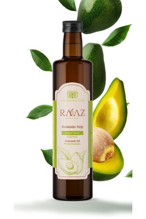 Avokado Yağı %100 Soğuk Sıkım Saf Cam Şişe Avocado Oil 100% Pure 250 ml - 1