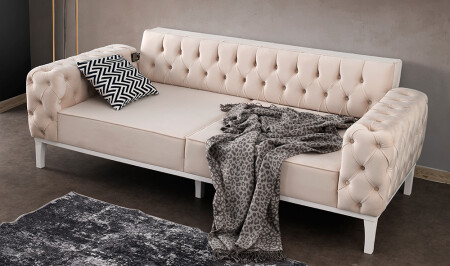 Avşa Creme Sofa - 2