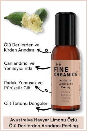 Avustralya Havyar Limonu Özlü, Ölü Derilerden Arındırıcı Yüz Ve Vücut Peelingi 100ml TFO11444 - 3